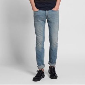 Acne Studio Ace Dirty Light Mid Vintage Wash Denim Skinny Jeans 32 x 32